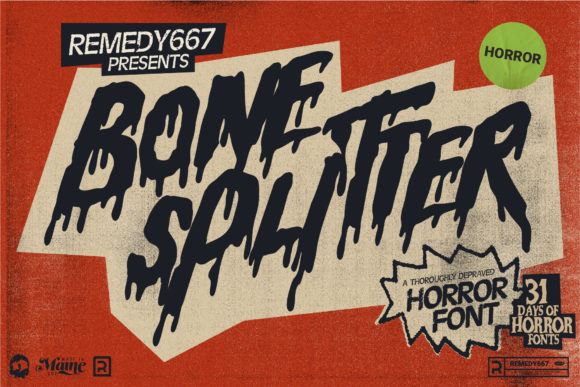 Bone Splitter: The Ultimate Typeface for Horror