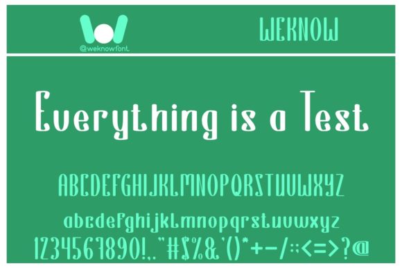 Everything is a Test: A Display Font for Bold Statements