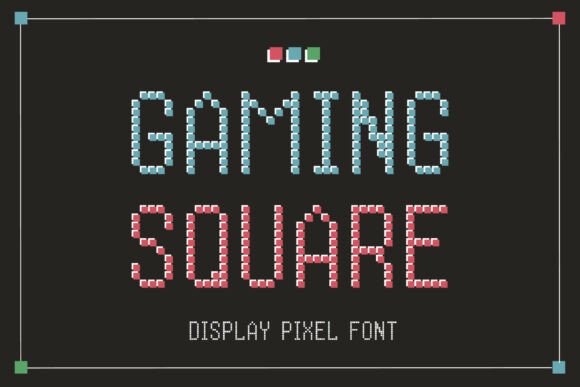 Gaming Square: A Bold Pixel Font for Digital Creators