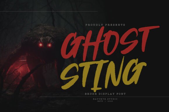Ghost Sting: A Display Font with a Ferocious Bite