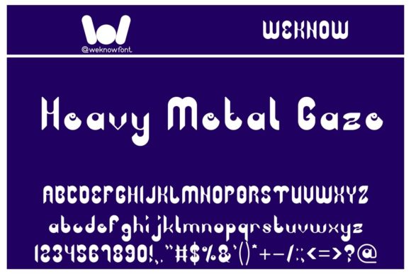 Heavy Metal Gaze: A Techno Display Font for Bold Creators