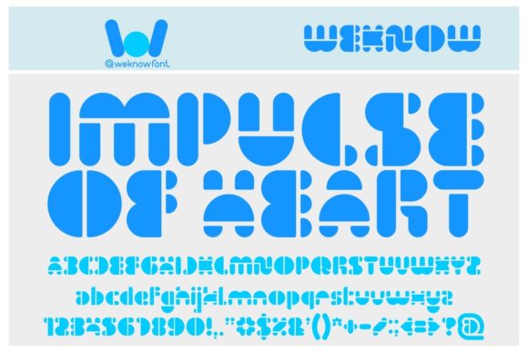 Impulse of Heart: A Modern Display Font for Bold Projects