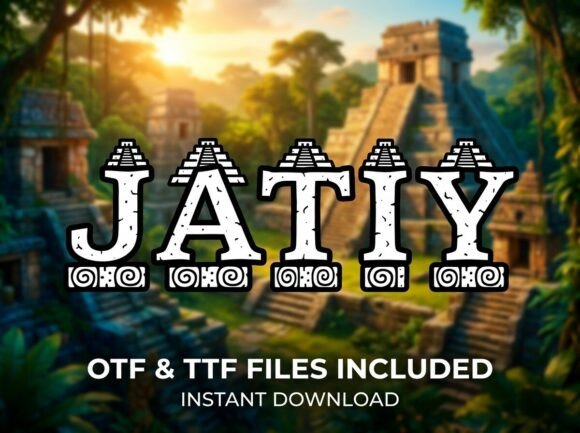 Jatiy: The Ancient Adventure Display Typeface