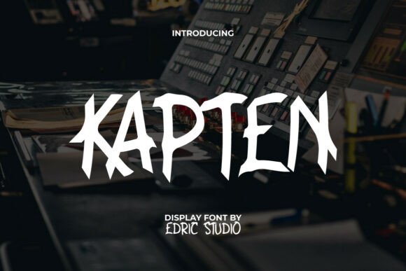 Kapten: The Gritty, Hand-Painted Font for Bold Design