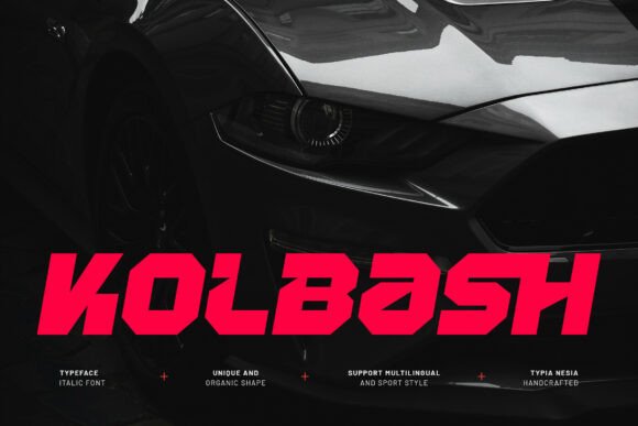 Kolbash: The Italic Racing Font Built for Speed and Precision