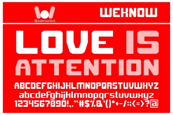 Love is Attention: A Display Font for Bold Brand Statements
