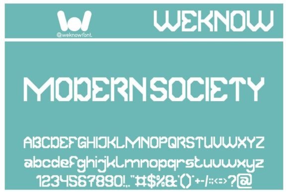 Modern Society: A Typeface Forged in Tomorrow