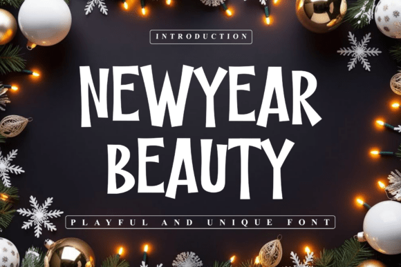 Newyear Beauty: The Bold, Friendly Display Font
