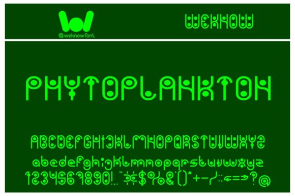 Phytoplankton: The Geometric Display Font for Modern Designers