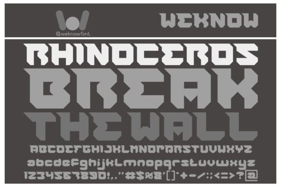 Rhinoceros Break the Wall: A Sci-Fi Typeface for Bold Ideas