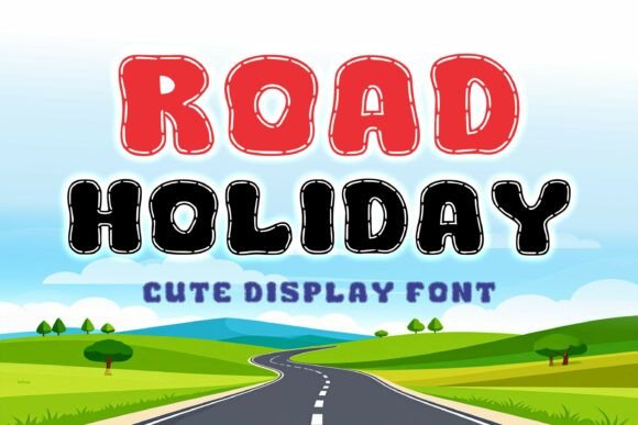 Road Holiday: A Playful Typeface for Kid-Focused Designs