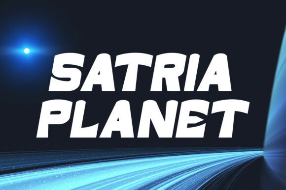 Satria Planet: A Display Font for Bold Visuals