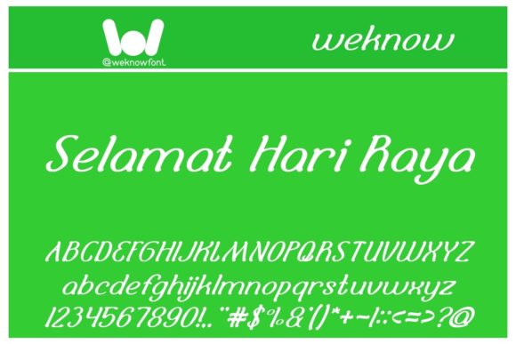 Selamat Hari Raya: A Display Font for Bold, Memorable Designs