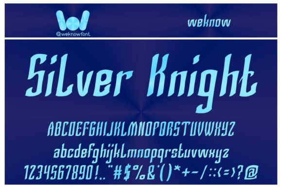 Silver Knight: A Display Font for Bold Branding and Modern Design