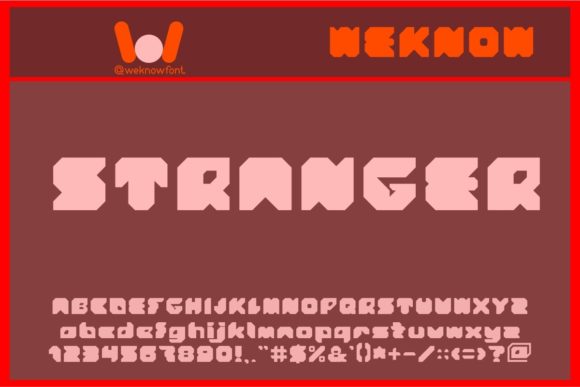 Stranger: The Bold Display Font with a Voice of Its Own