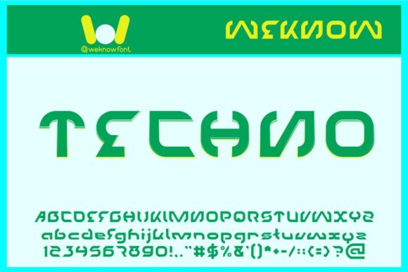 Techno: The Futuristic Typeface for Bold Branding