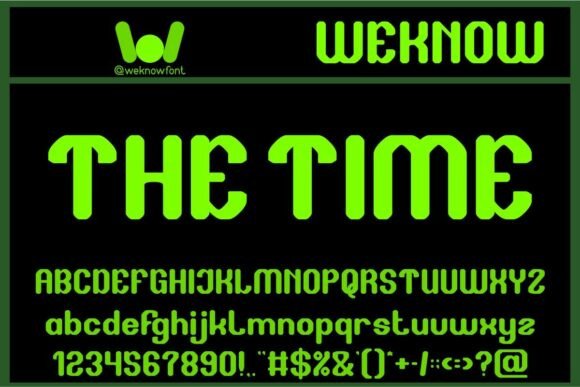 The Time: A Futuristic Font for Modern Design