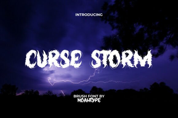 Unleash Chaos: Mastering the Curse Storm Typeface