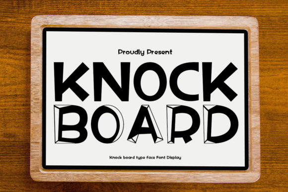 Unleash Your Creative Edge with the Knock Board Typeface