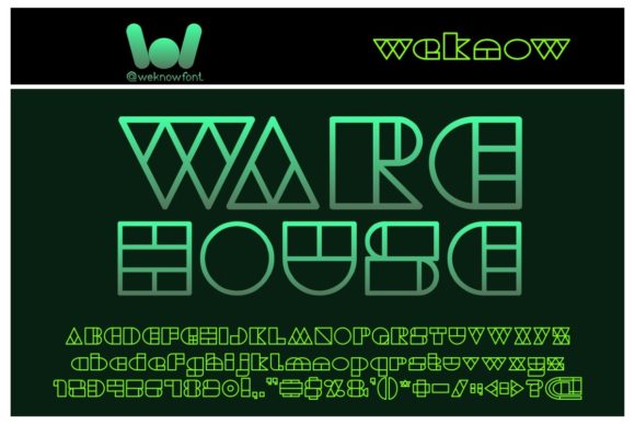 Warehouse Project: A Geometric Typeface for Bold Branding