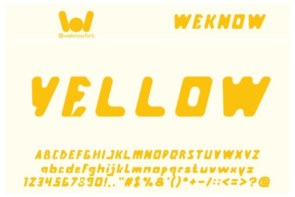 Yellow: A Bold Display Font for Modern Branding
